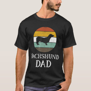 T-shirt Mens Dachshund Papa Cadeaux Wiener Chien Design Vi