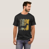 T-shirt Mens Dachshund Retro Teckel (Devant entier)