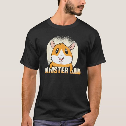 T-shirt Mens Dad Animal Hamster Pet Father Hamster (Devant)