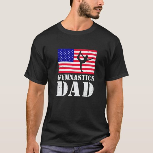 T-shirt Mens Dad Father Graphic Gymnast Gymnastics Acrobat (Devant)