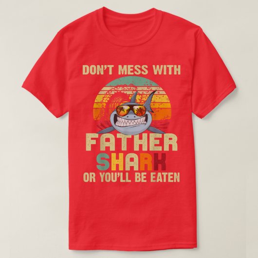 T-shirt Mens Dad Gift From DaughterDont Mess With Father S (Design devant)