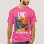 T-shirt Mens Dad Of The Birthday Boy Fathers Monster Truck<br><div class="desc">Mens Dad Of The Birthday Boy Fathers Monster Truck Men's  .</div>