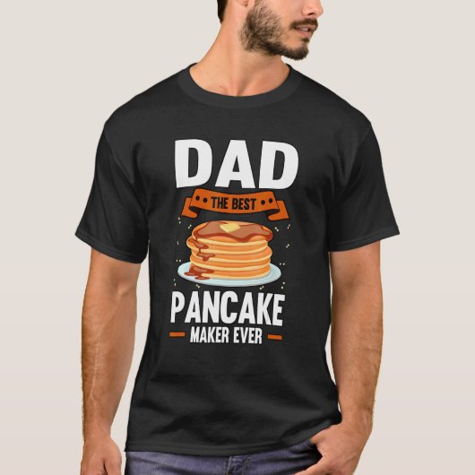 T-shirt Mens Dad Pancake Maker (Devant)