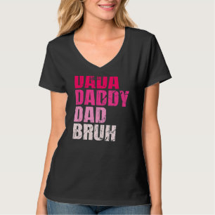 T-shirt Mens Dada Papa Papa Bruh Qui Aime Du Fils Garçons 