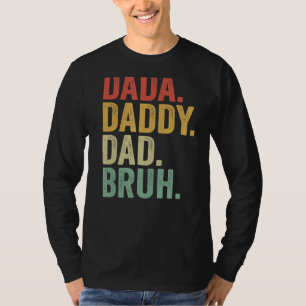 T-shirt Mens Dada Papa Papa Bruh Qui Aime Du Fils Garçons 