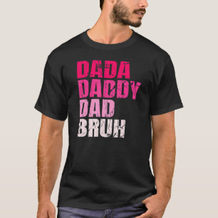 T-shirt Mens Dada Papa Papa Bruh Qui Aime Du Fils Garçons