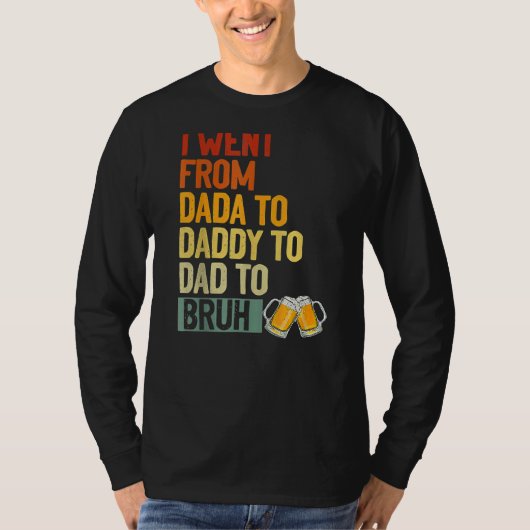 T-shirt Mens Dada Papa Papa Bruh Qui Aime Du Fils Garçons  (Devant)