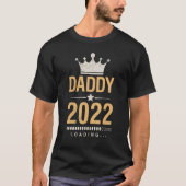 T-shirt Mens Daddy 2022 Chargement Père À Être Papa 2022 (Devant)