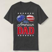 T-shirt Men's Daddy All American Dad 4th of July Fathers D (Design devant)
