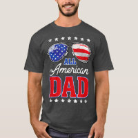 Men's Daddy All American Dad 4th of July Fathers D