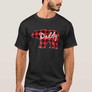 T-shirt Mens Daddy Bear Buffalo Plaid Family Matching