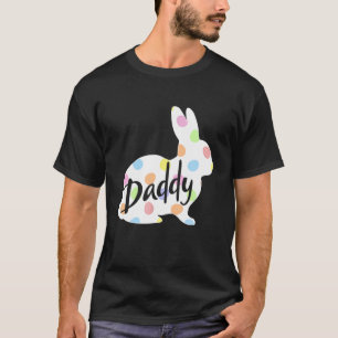 T-shirt Mens Daddy Bunny Easter Egg Polka Dot Bunny Rabbit