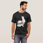 T-shirt Mens Daddy Bunny Easter Egg Polka Dot Bunny Rabbit (Devant entier)