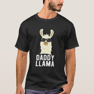T-shirt Mens Daddy Llama Dons-Fête des pères amusant