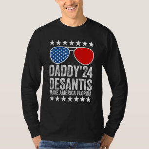 T-shirt Mens Daddys 24 Desantis Make America Florida Usa F