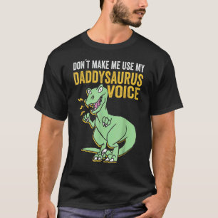 T-shirt Mens Daddysaurus Voix Trex Daddy Saurus Pères D