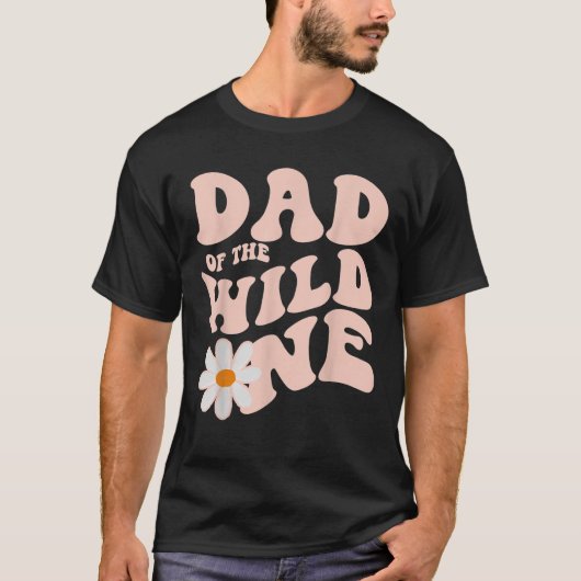 T-shirt Mens Daisy Anniversaire Papa Wild One Boho Daisy 1 (Devant)
