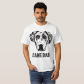 T-shirt Mens Dane Dad - Great Dane Dad  (Devant entier)