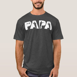 T-shirt Mens Dart Papa Dart Papa Fête des pères Cadeau