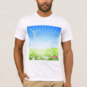 T-shirt Mens de la ferme éolienne (Devant)