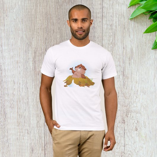 T-shirt Mens de marmotte