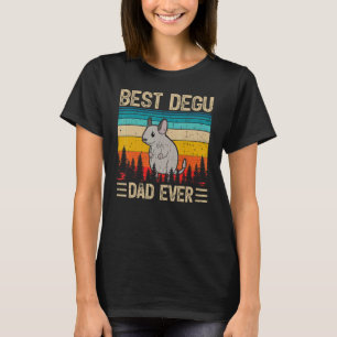 T-shirt Mens Degu Vintage Best Degu Papa Jamais Fête des p