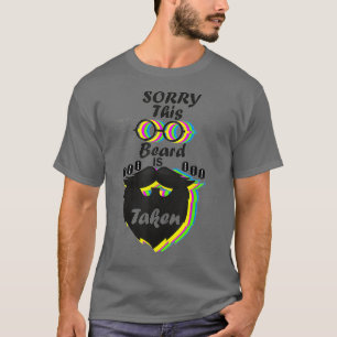 T-shirt Mens Désolé Cette Barbe Est Pris Drôle Cadeau Pour