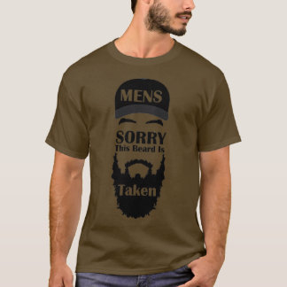 T-shirt Mens Désolé Cette barbe est prise drôle Amateur de