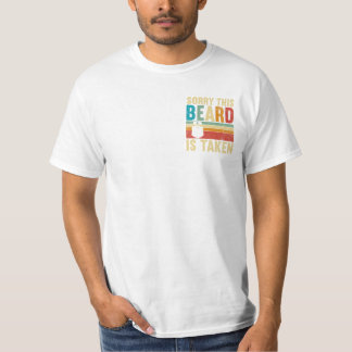 T-shirt Mens Désolé Cette Barbe Est Prise Rétro
