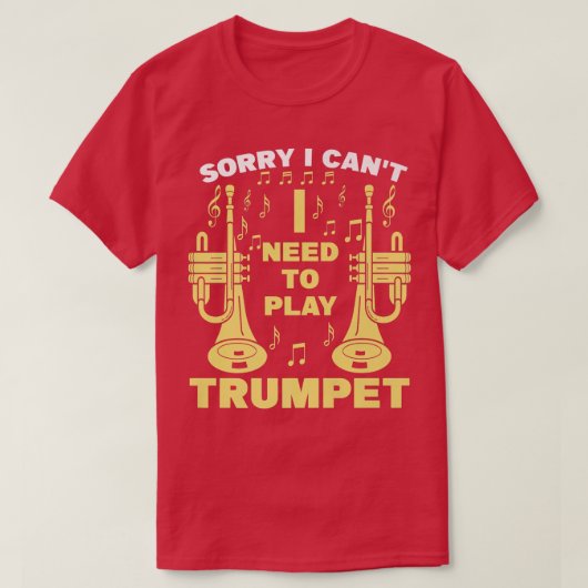 T-shirt Mens Désolé I can't (Design devant)