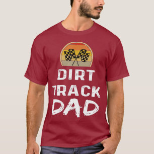 T-shirt Mens Dirt Track Racing Cadeaux Race Papa Gift Day