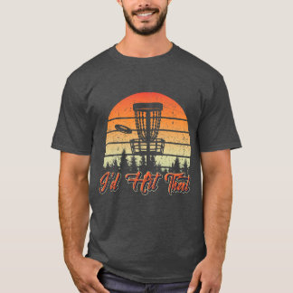 T-shirt Mens Disc Golf J'Ai Touché Cet Amusant Retro Vinta