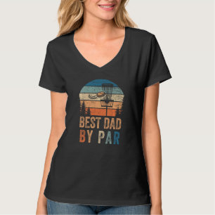 T-shirt Mens Disque Golf Papa Meilleur Papa Par Disque Vin