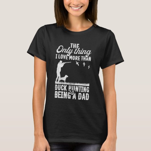 T-shirt Men's Dog Hun  Duck Hunting Hunter Daddy (Devant)