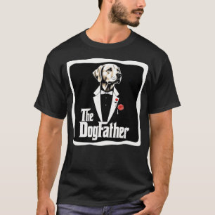 T-shirt Mens Dogfather Golden Retriever Chien Papa Père