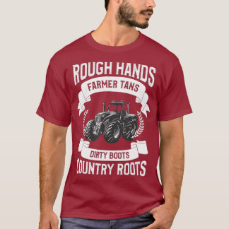 T-shirt Mens Drôle Agriculture Agricole Devis Pour Une
