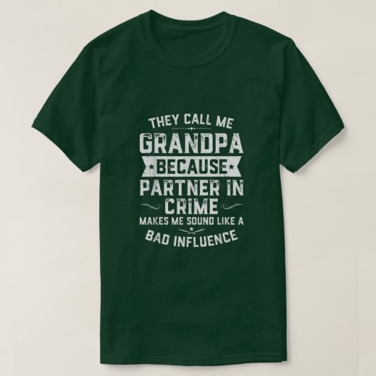 T-shirt Mens Drôle Cadeau Ils M'Appelent Grand-Père Parce  (Design devant)