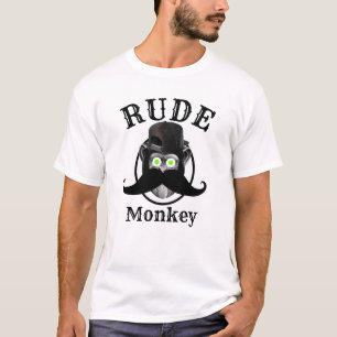 T-shirt Mens drôle de style université de nouveauté RUDE M