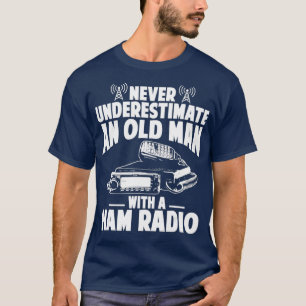 T-shirt Mens Drôle Ham Radio Lover ne sous-estime jamais