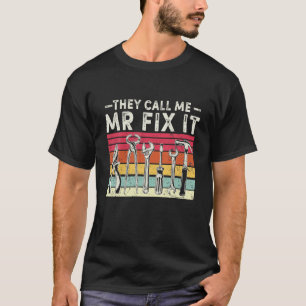 T-shirt Mens Drôle Handyman Papa On M'Appelle Mr.
