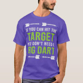 T-shirt Mens Drôle Jeter fléchettes Cadeau Dart League Équ (Devant)