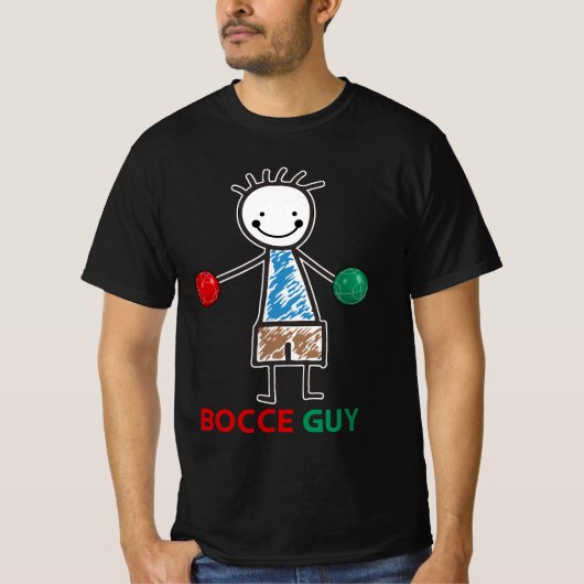 T-shirt Mens Drôle Mème Bocce Ball Design Garçons Bocci Sp (Devant)
