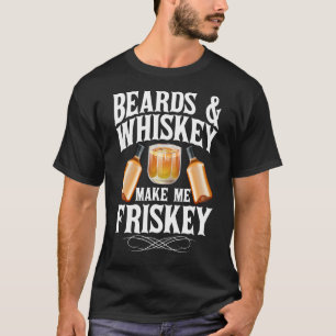 T-shirt Mens Drôle Ours Et Whiskey Me Rendre Frisky Scotch