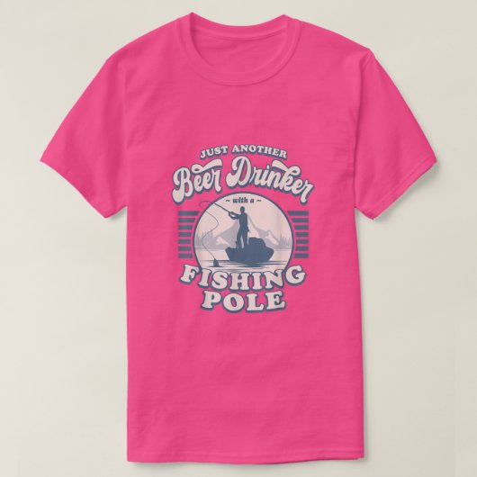 T-shirt Mens Drôle Pêche Juste Un Autre Boisson De Bière A (Design devant)