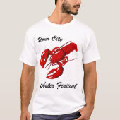 T-shirt Mens du Festival du homard (Devant)