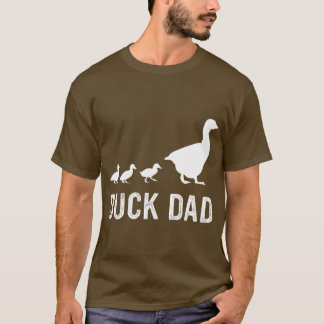 T-shirt Mens Duck Papa Ducs Lover Duck Propriétaire Funny
