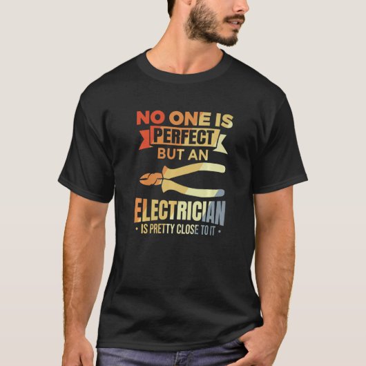 T-shirt Mens Electronics Technician Joke for Electricians (Devant)