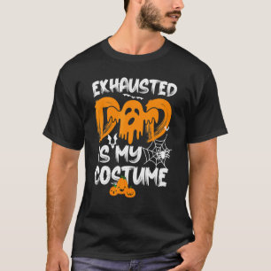 T-shirt Mens Épuisé Papa Est Mon Costume Correspondant Pap
