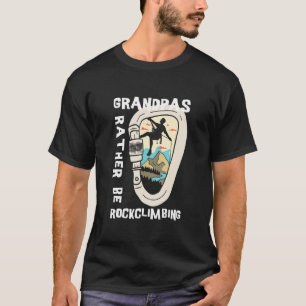 T-shirt Mens Escalade Vintage Carabiner Grandpas Plutôt Êt