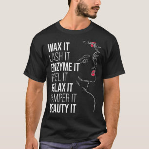 T-shirt Mens Esthéticien Beauticien Cosmetologue Skin The